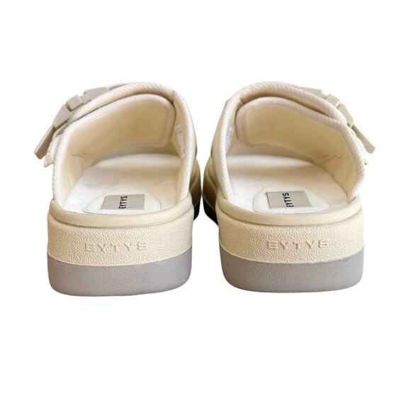 Eytys Capri CCE Cream Platform Sandals Mens 7.5 Buckle Strap Slides Chunky Mules Eytys Capri Sandals Eytys Unisex Capri Shitake Sandals main image 4